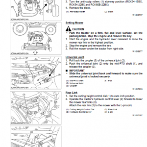 Kubota Rck48-15bx, Rc48-15bx, Rck54-15bx, Rck54-22bx Mower Manual