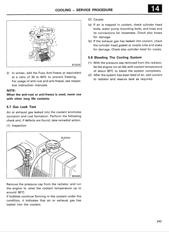 Mitsubishi 6d14, 6d15, 6d16 Engine Worskhop Service Manual