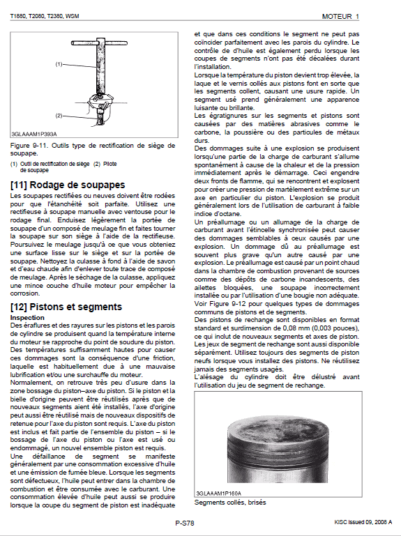 Kubota T1880, T2080, T2380 Tractor Mower Workshop Manual