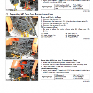 Kubota L2800, L3400 Tractor Workshop Service Manual