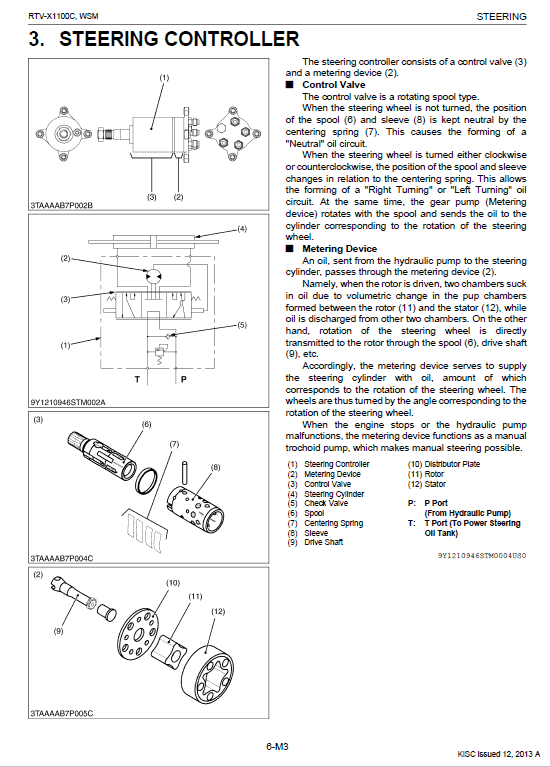 Kubota Rtv-x1100c Utility Vehicle Workshop Service Manual