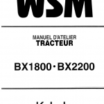 Kubota Bx1800, Bx2200 Tractor Workshop Service Manual