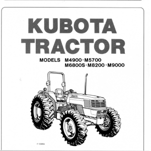 Kubota M4900, M5700 Tractor Workshop Service Manual