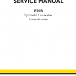 New Holland E50b Hydraulic Excavator Service Manual