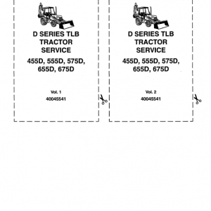 Ford 455d, 555d, 575d, 655d, 675d Backhoe Loader Service Manual