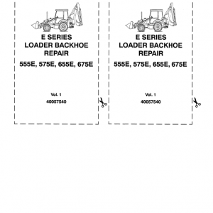 Ford New Holland 555e, 575e, 655e, 675e Backhoe Loader Service Manual