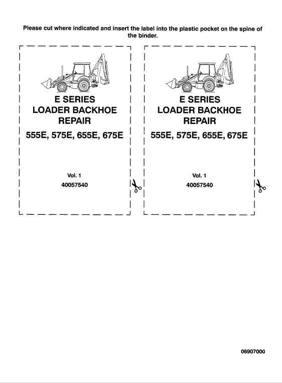 Ford New Holland 555e, 575e, 655e, 675e Backhoe Loader Service Manual