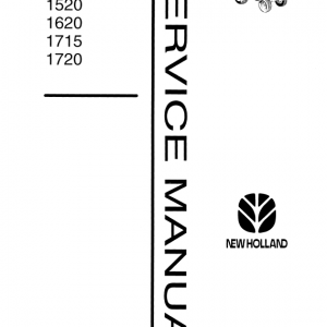 Ford 1320, 1520, 1620, 1715, 1720 Tractor Service Manual