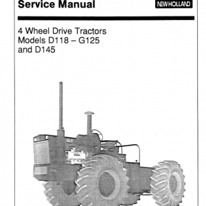 Ford Versatile D118, D145 And G125 Tractors Service Manual