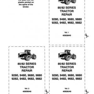 Ford 9280, 9480, 9680 And 9880 Tractor Service Manual