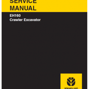 New Holland Eh160 Crawler Excavator Service Manual