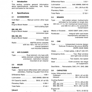 Ford Versatile 756, 836, 856, 876 Tractor Service Manual