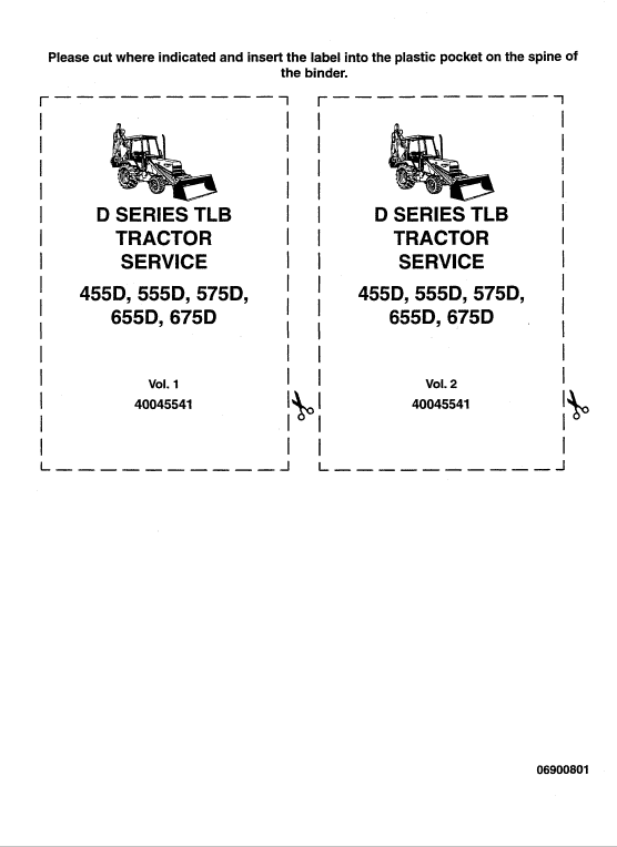 Ford 455d, 555d, 575d, 655d, 675d Backhoe Loader Service Manual