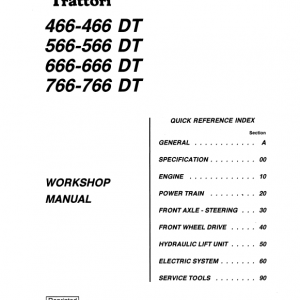 Fiat 466, 566, 666, 766 Tractor Workshop Service Manual