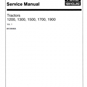 Ford 1200, 1300, 1500, 1700, 1900 Tractors Service Manual