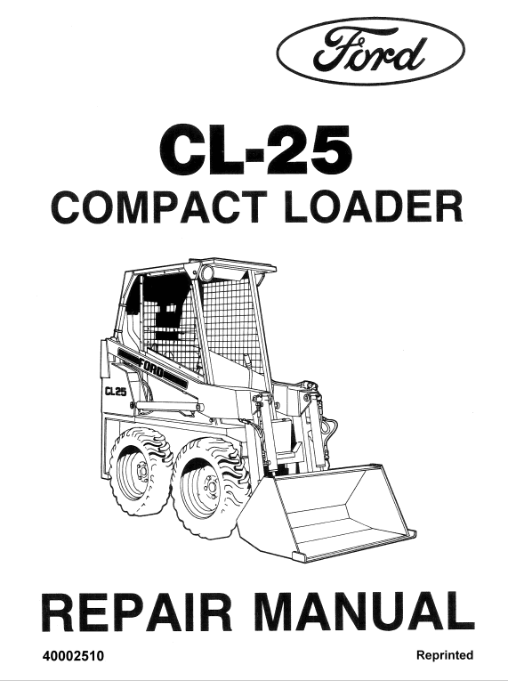 Ford Cl-25 Compact Loader Service Manual