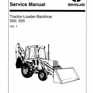 Ford 550 And 555 Backhoe Loader Service Manual