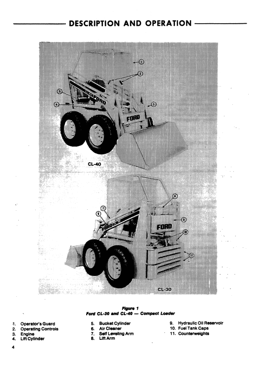 Ford Cl-30, Cl-40 Compact Loader Service Manual