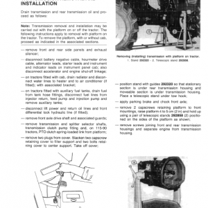 Fiat 115-90, 130-90, 140-90, 160-90, 180-90 Tractor Service Manual