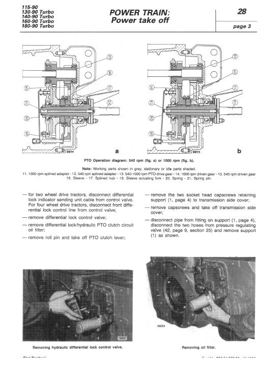 Fiat 115-90, 130-90, 140-90, 160-90, 180-90 Tractor Service Manual