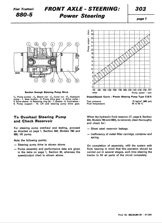 Fiat 780, 780dt, 880, 880dt Tractor Service Manual