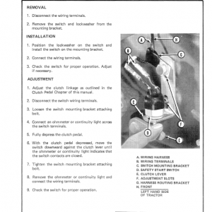 Ford 1200, 1300, 1500, 1700, 1900 Tractors Service Manual