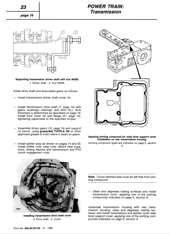 Fiat 50-90, 60-90, 70-90, 80-90, 90-90, 100-90 Tractor Service Manual