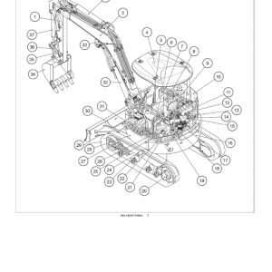 New Holland E35b Tier 3 Compact Excavator Service Manual