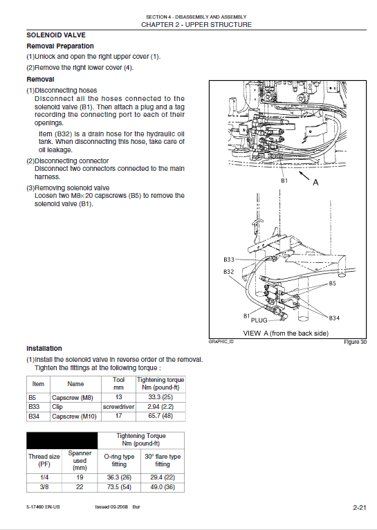 New Holland E30bsr And E35bsr Tier 4 Compact Excavator Service Manual