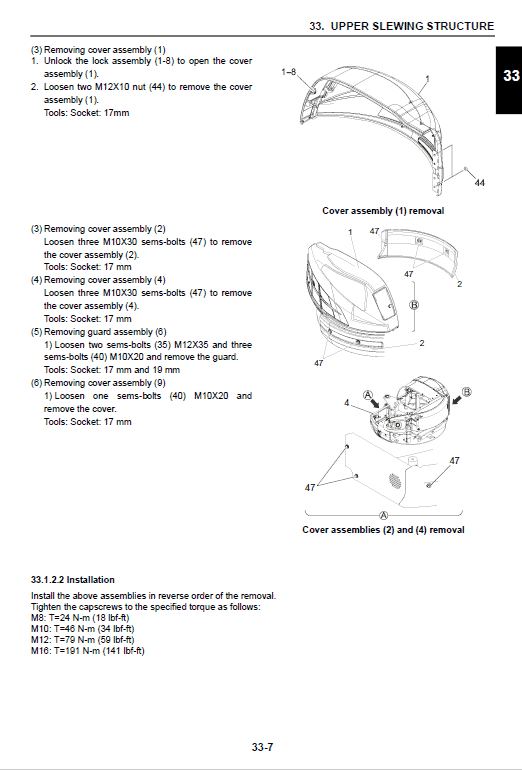 New Holland E50b Hydraulic Excavator Service Manual