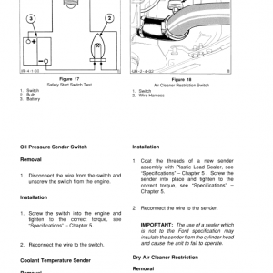 Ford 345c, 445c, 545c Backhoe Loader Tractor Service Manual