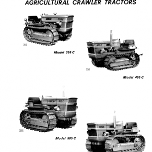 Fiat 355c, 455c, 505c, 605c Crawler Tractor Service Manual