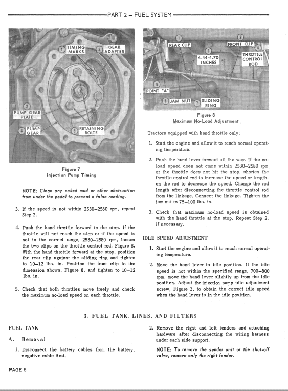 Ford 8000, 8600, 9000, 9600 Tractor Service Manual