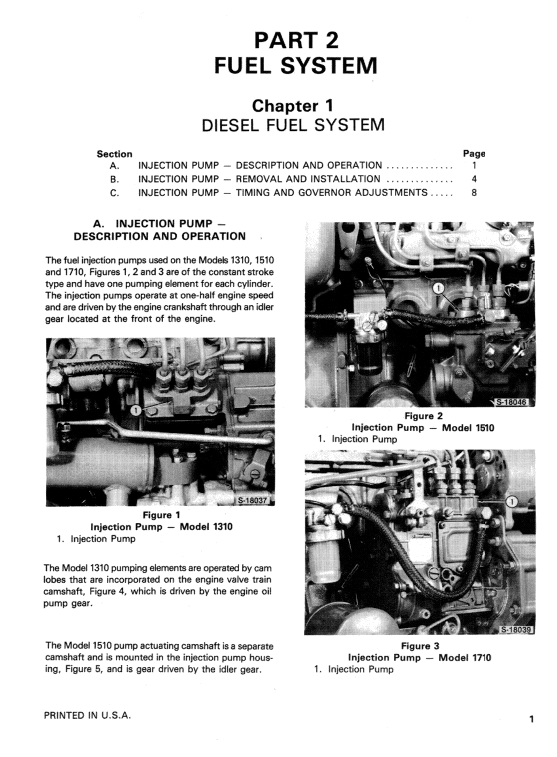 Ford 1310, 1510 And 1710 Tractors Service Manual