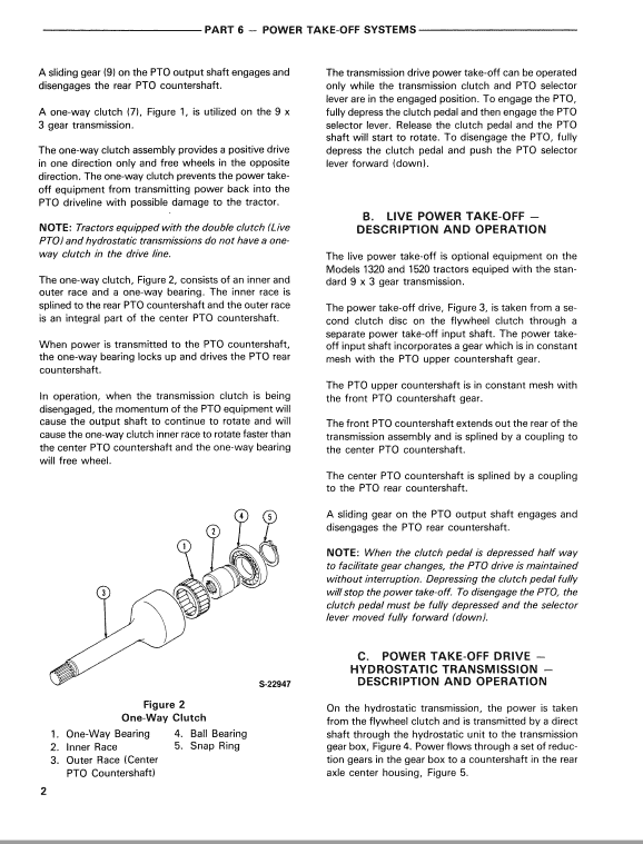 Ford 1320, 1520, 1620, 1715, 1720 Tractor Service Manual