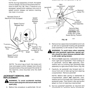 Ford Lt8, Lt11 Mower Tractor Service Manual