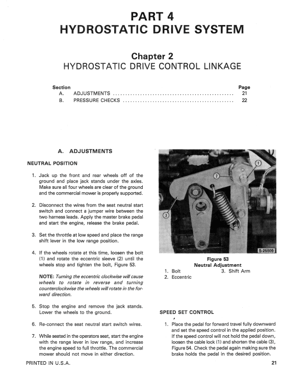 Ford Cm224, Cm274 Mowers Service Manual