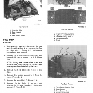 Ford Gt64, Gt75, Gt85, Gt95 Lawn Tractor Service Manual