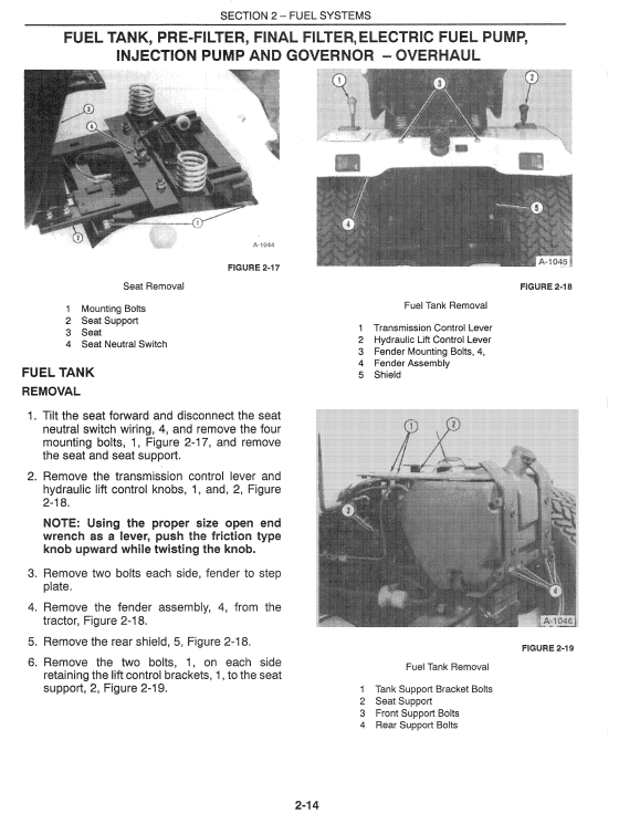 Ford Gt64, Gt75, Gt85, Gt95 Lawn Tractor Service Manual