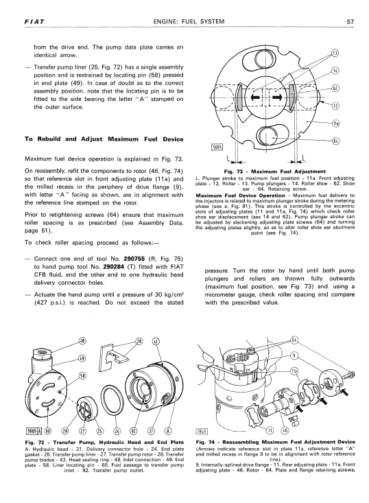 Fiat 355c, 455c, 505c, 605c Crawler Tractor Service Manual