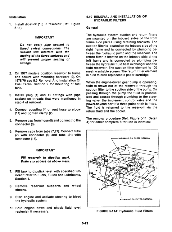 Ford Versatile 500 Tractor Service Manual