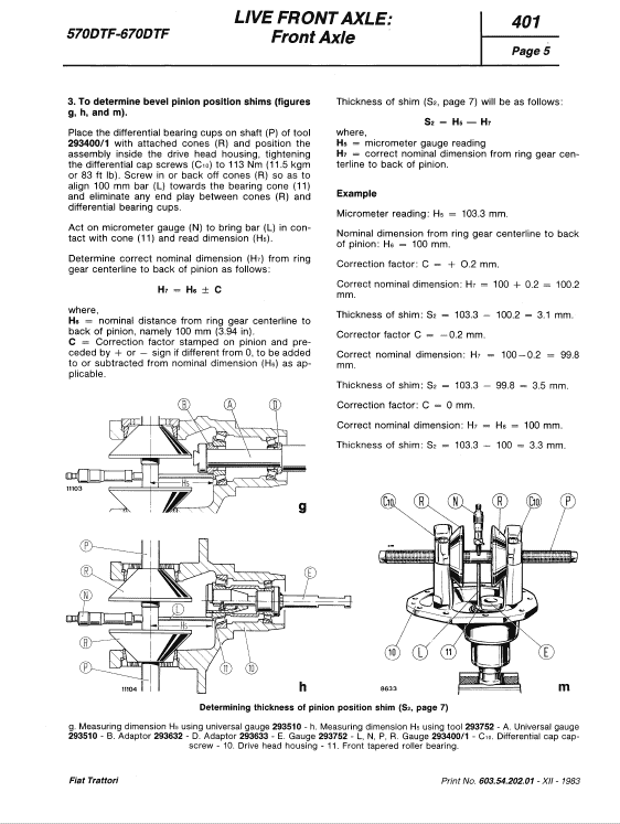 Fiat 570, 570dt, 670, 670dt Tractor Service Manual