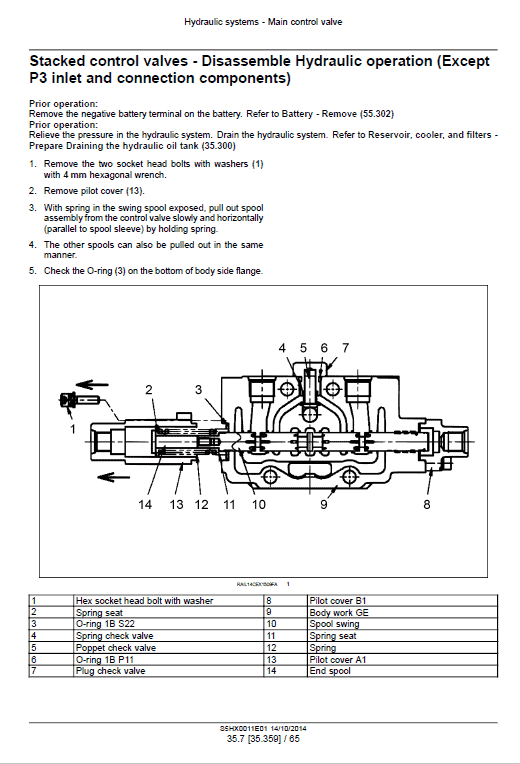 New Holland E35b Tier 4b Compact Excavator Service Manual