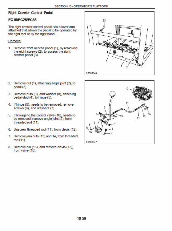 New Holland Ec15, Ec25, Ec35, Ec45 Mini Excavator Service Manual