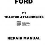 Ford Yt12.5, Yt14, Yt16 And Yt16h Yard Tractor Service Manual