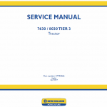 New Holland 7630, 8030 Tractor Service Manual