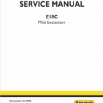 New Holland E18c Mini Excavator Service Manual