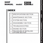 New Holland E265b, E265blc Excavator Service Manual