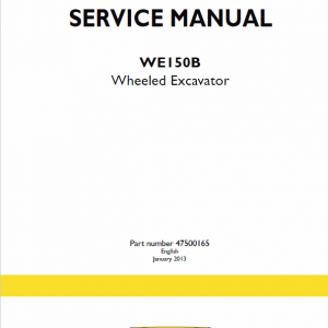 New Holland We150b Wheeled Excavator Service Manual