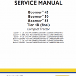 New Holland Boomer 45, 50 And 55 Tractor Service Manual